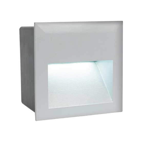 Segnapasso da incasso per esterno grigio led 3,5w 4000k