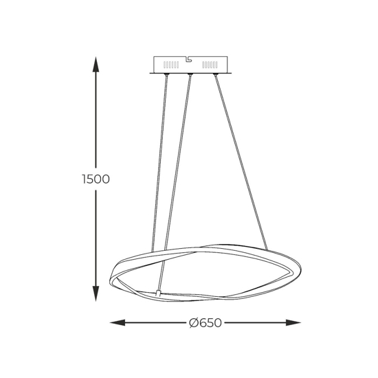 Lampadario led cerchio a sospensione sabbia per soggiorno moderno