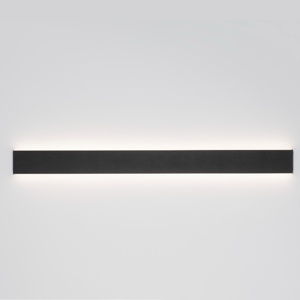 Applique 90cm moderna led 36w 3000k rettangolare nero