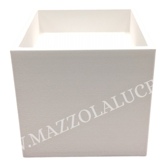 Applique da parete cubo led 10w 3000k isyluce bianco