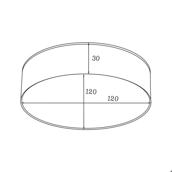 Plafoniera led oro 12cm 3000k 12w rotonda