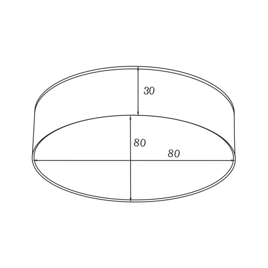 Plafoniera bianca 12cm led 12w 3000k rotonda