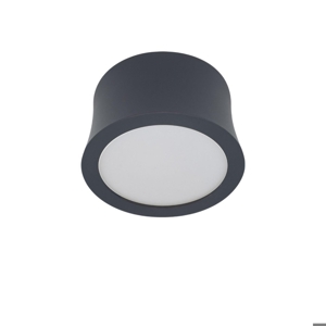 Faretto nero led 7w 4000k da soffitto rotondo