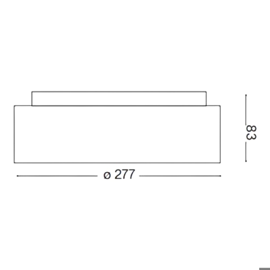 Ideal lux ziggy pl d030 plafoniera tonda bianca led 22w 3000k moderna