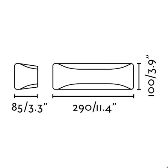 Applique da esterno antracite e27  luce biemissione