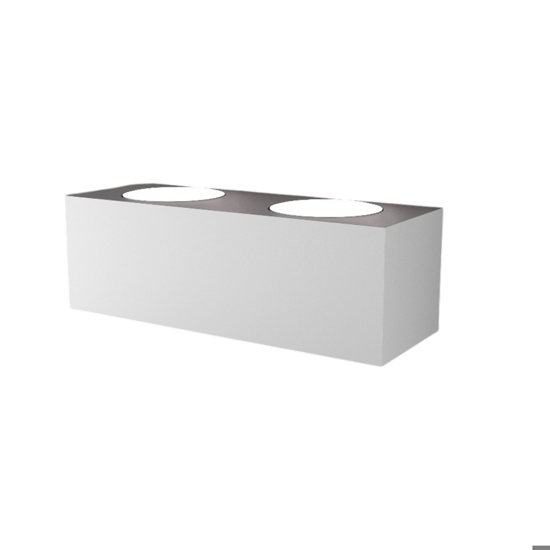 Applique led da parete bianco toplight eccentric