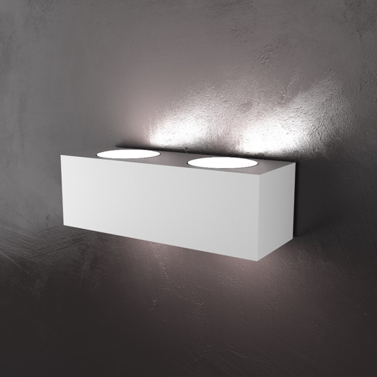 Applique led da parete bianco toplight eccentric