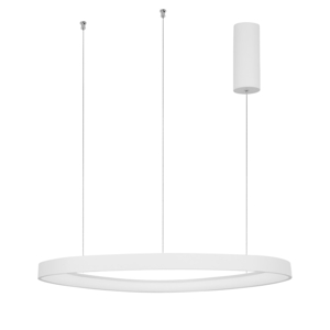 Lampadario led triangolare bianco 48w 3000k moderna