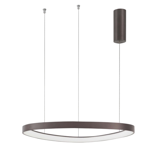 Lampadario per soggiorno moderno marrone led 48w 3000k dimmerabile