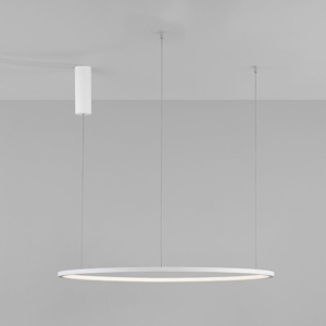 Lampadario cerchio led 80cm a sospensione bianco dimmerabile