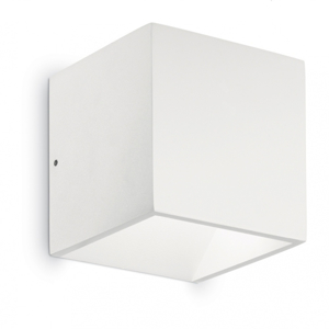 Ideal lux rubik ap 4000k applique per esterno cubo bianco 8,5w