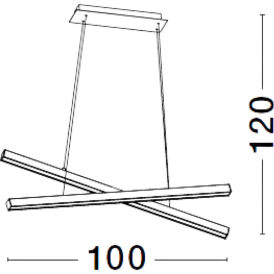 Lampadario per cucina moderna led 3000k bianco design