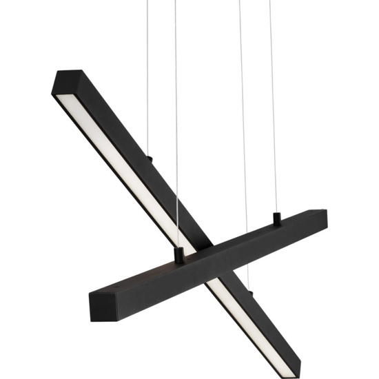 Lampadario x design moderno led nero per soggiorno