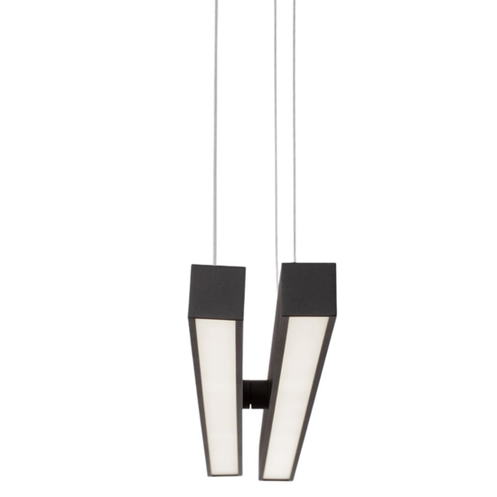 Lampadario x design moderno led nero per soggiorno