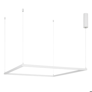 Lampadario led 3000k dimmerabile quadrato 100cm bianco moderno