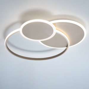 Vivida eclipse plafoniera moderna cerchi sabbia 60w 3000k 4000k