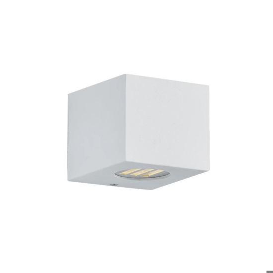 Applique per esterno fasci di luce cubo bianco 4w 3000k