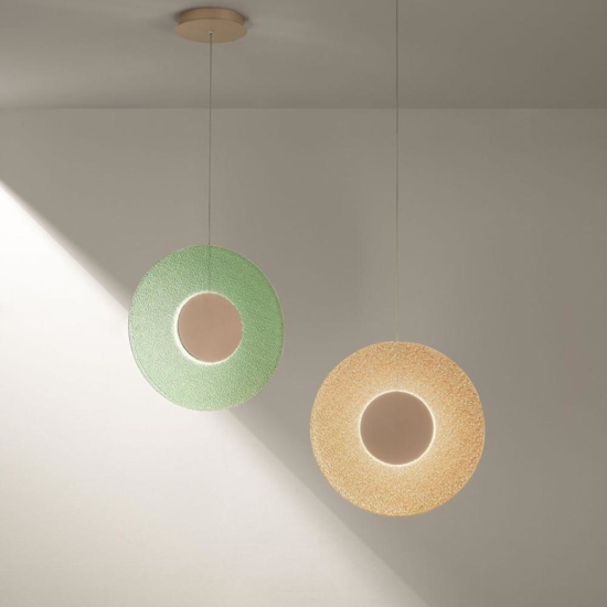 Ondaluce so candy ambra lampadario vetro led design