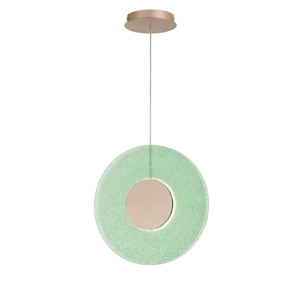 So candy ondaluce lampada a sospensione vetro verde led design