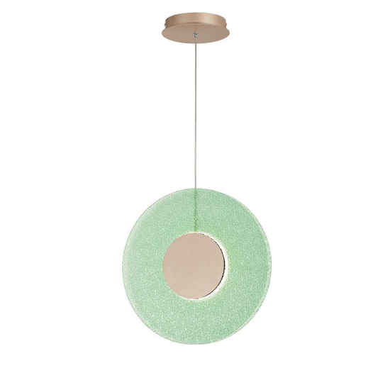 So candy ondaluce lampadario a sospensione vetro verde led design