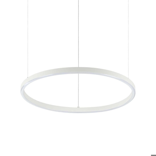 Oracle slim sp d070 round ideal lux lampadario led design bianco 38w 3000k