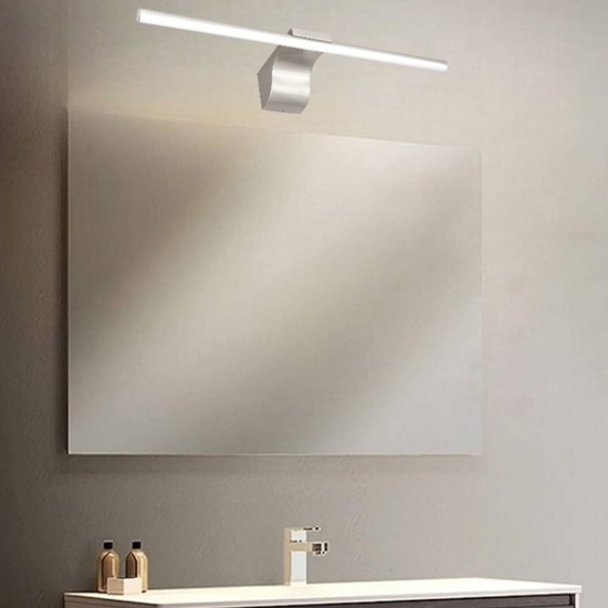 Applique per specchio da bagno led 10w 4000k nichel