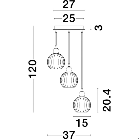 Lampadario vetri bianchi per stanza camera da letto moderna