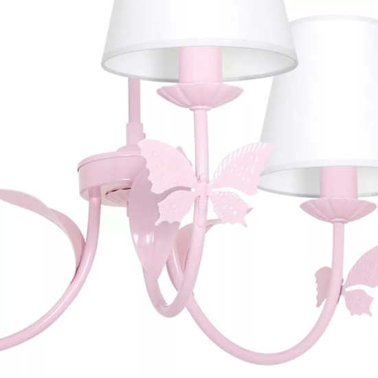 Lampadario rosa a sospensione per cameretta bambina