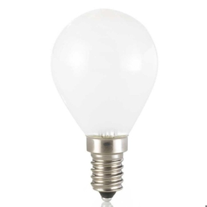 Life lampadina mini sfera e14 4,5w 4000k 470lm vetro bianco milky