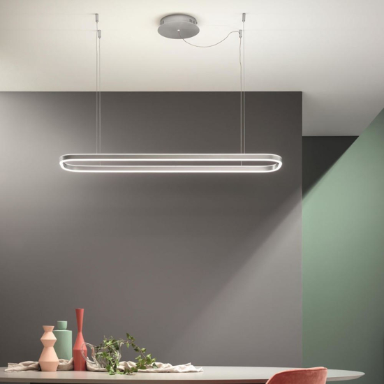 Ondaluce so minus lampadario moderno silver