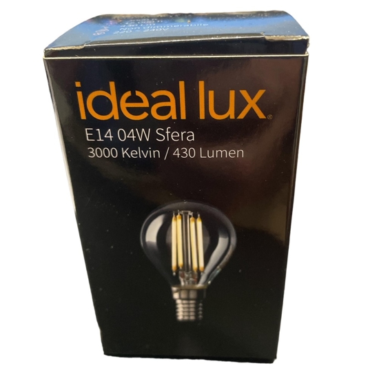 Confezione n10 lampadine e14 led 4w 3000k 480lm sfera ideal lux