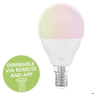 Lampadina e14 led 5w rgb dimmerabile sfera da 2700k a 6500k app bluetooth