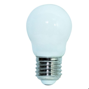 Life lampadina led minisfera e27 4,5w 3000k 470lm milky vetro bianco