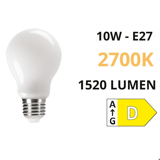 Toplight lampadina led e27 10w 2700k 1520 lumen goccia bianca