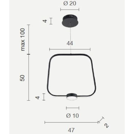 Ondaluce so alfa gr oro lampadario a sospensione moderno led