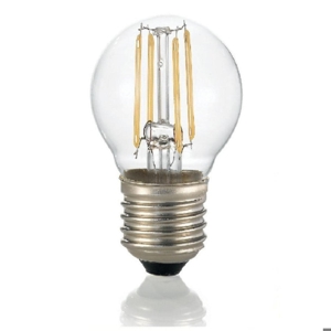 Life lampadina e27 led 6,5w 4000k 806lm minisfera vetro trasparente