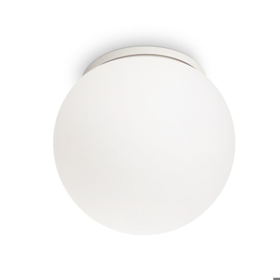 Ideal lux mapa bianco ap1 d30 applique moderna vetro