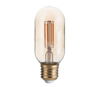 Lampadina vintage  e27 4w 330lm 2200k vetro ambra ideal lux