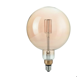 Lampadina led 4w 2200k 480lm filamento vetro ambra ideal lux