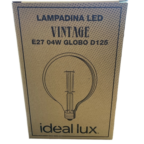 Lampadina led 4w 2200k 480lm filamento vetro ambra ideal lux