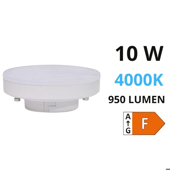 Lampadina led gx53 10w 4000k 950lm ottica 120 life