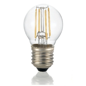 Lampadina e27 6w 3000k 806 lumen sfera trasparente toplight