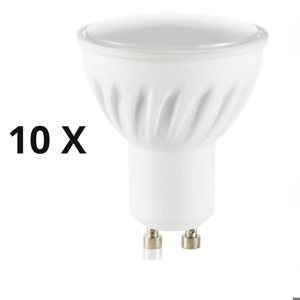 N10 lampadine gu10 led 7w 4000k 650lm 108 cri90 ideallux