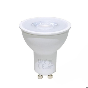 Life lampadina led gu10 7w ottica 36 4000k 220v 560lm fp