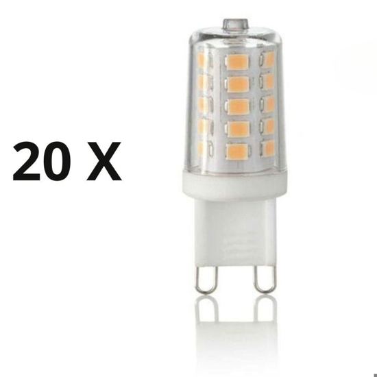 Confezione n20 lampadine led g9 4w 3000k 510lm ideal lux