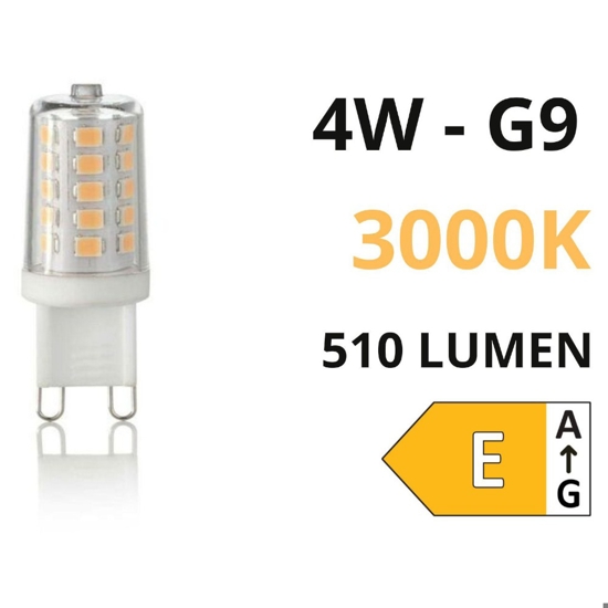 Confezione n20 lampadine led g9 4w 3000k 510lm ideal lux