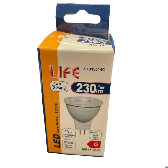 Life lampadina led gu4 4w 3000k ottica 38 310lm 39.915014c