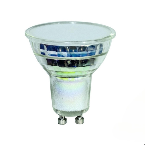 Life lampadina di vetro led gu10 6,7w 3000k 720lm ottica 100