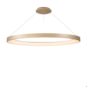 Lampadari led moderno cerchio dorato 90cm da 2700k a 5000k dimmerabile