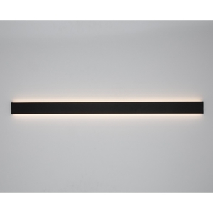 Applique led 44w 3000k rettangolare 120cm nero moderna